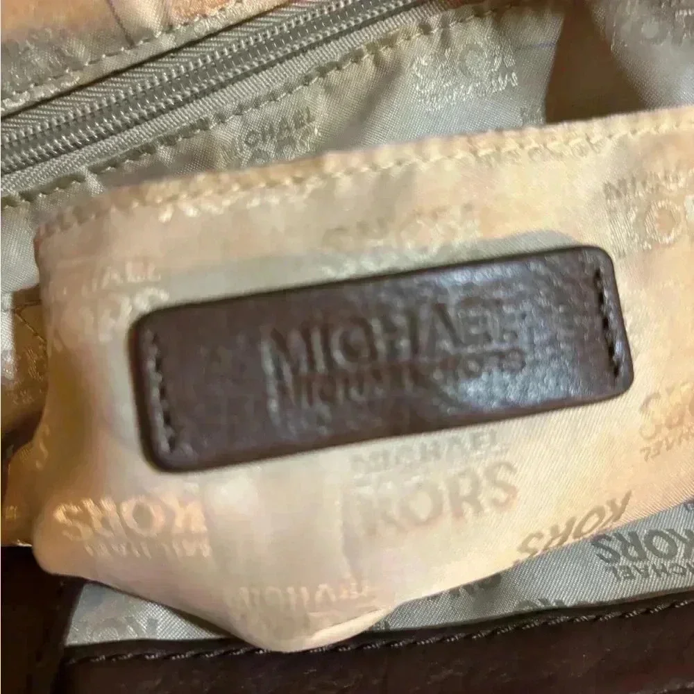 Michael kors MK signature print canvas tote handbag